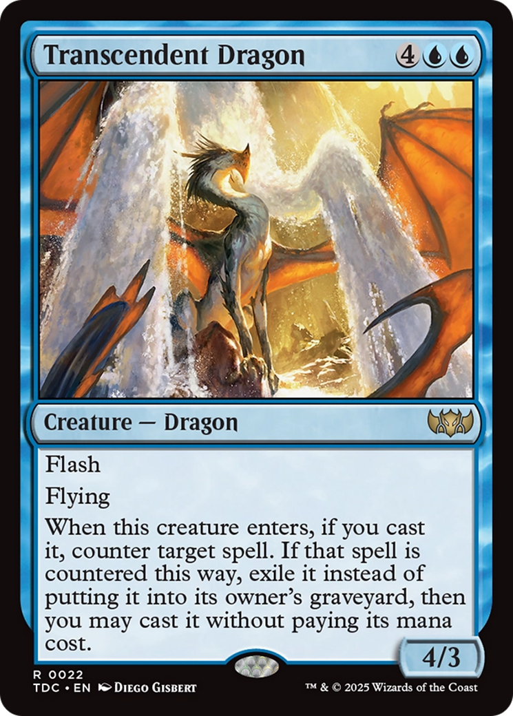 Transcendent Dragon [Tarkir: Dragonstorm Commander] | Jomio and Rueliete's Cards and Comics
