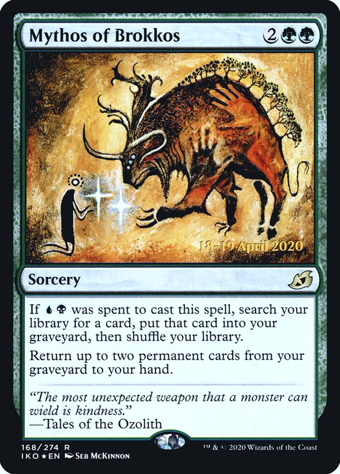 Mythos of Brokkos [Ikoria: Lair of Behemoths Prerelease Promos] | Jomio and Rueliete's Cards and Comics