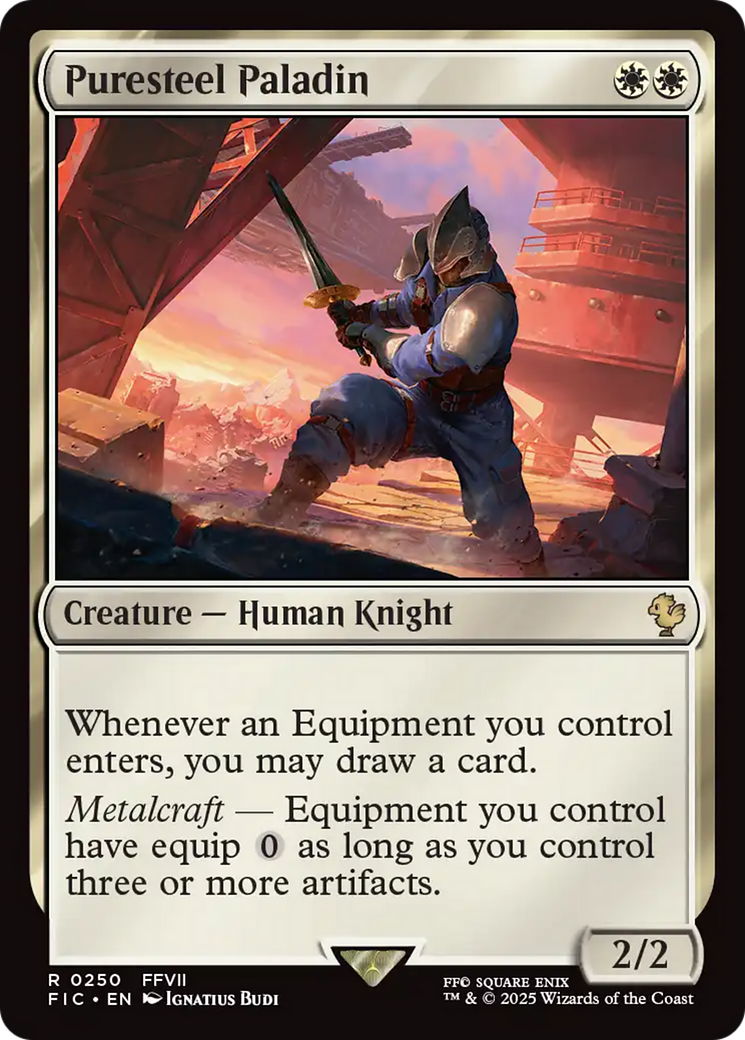 Puresteel Paladin [FINAL FANTASY Commander] | Jomio and Rueliete's Cards and Comics