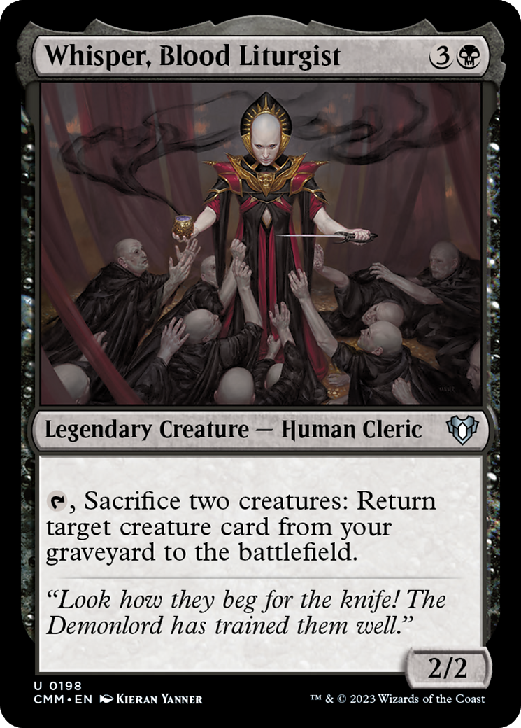 Whisper, Blood Liturgist [Commander Masters] | Jomio and Rueliete's Cards and Comics