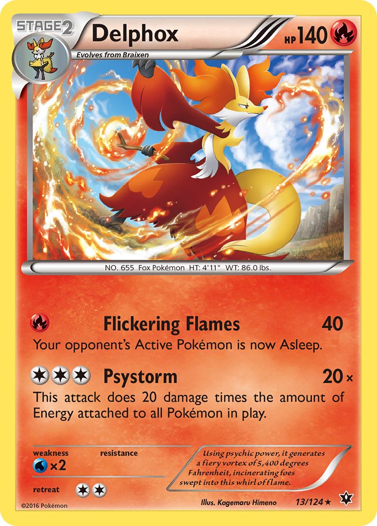 Delphox (13/124) (Theme Deck Exclusive) [XY: Fates Collide] | Jomio and Rueliete's Cards and Comics