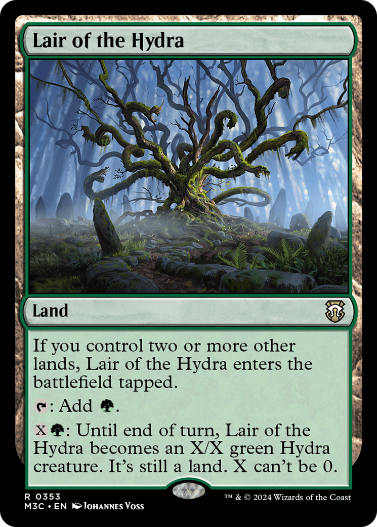 Lair of the Hydra (Ripple Foil) [Modern Horizons 3 Commander] | Jomio and Rueliete's Cards and Comics