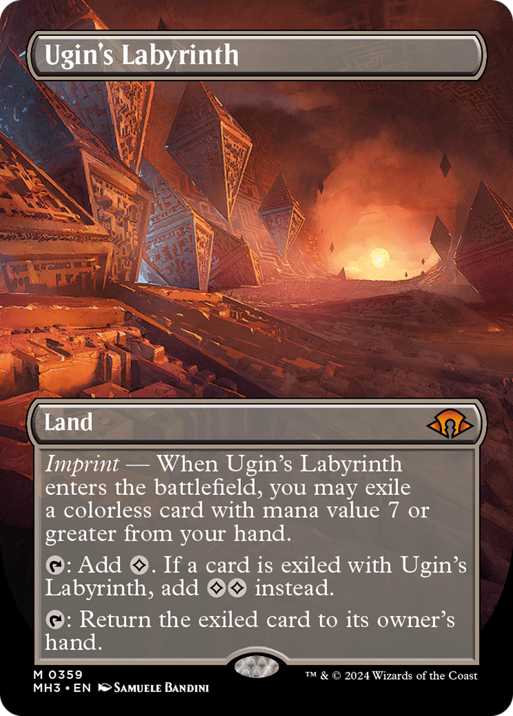 Ugin's Labyrinth (Borderless) [Modern Horizons 3] | Jomio and Rueliete's Cards and Comics
