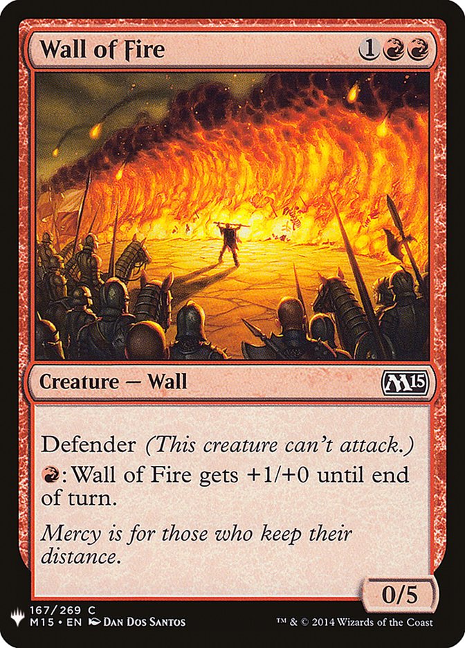 Wall of Fire [Mystery Booster] | Jomio and Rueliete's Cards and Comics