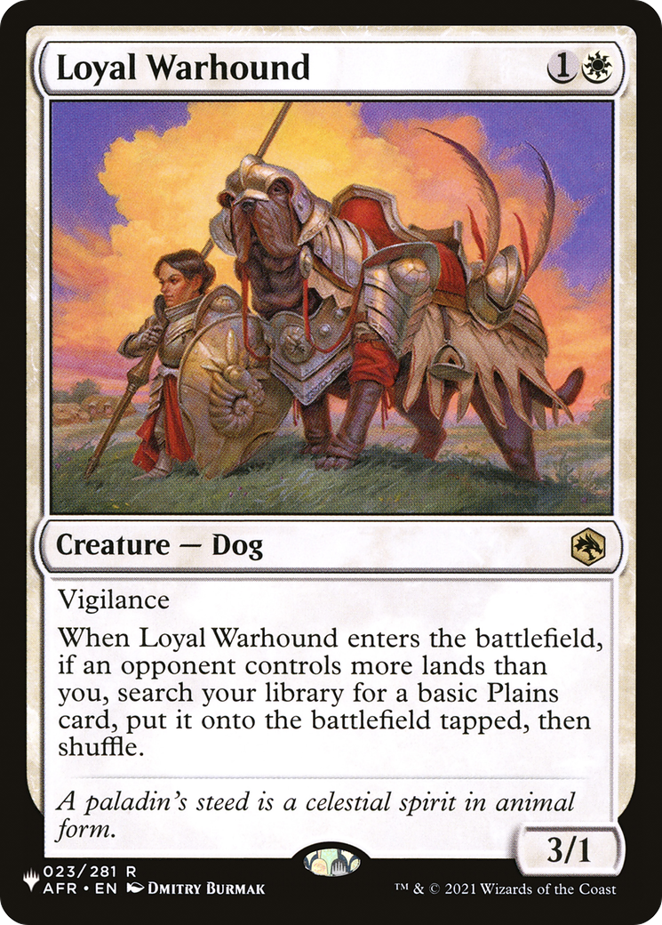Loyal Warhound [The List] | Jomio and Rueliete's Cards and Comics