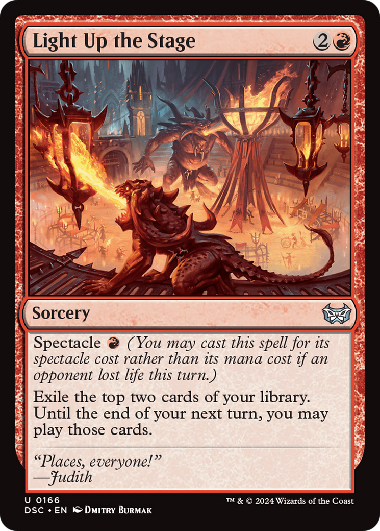 Light Up the Stage [Duskmourn: House of Horror Commander] | Jomio and Rueliete's Cards and Comics