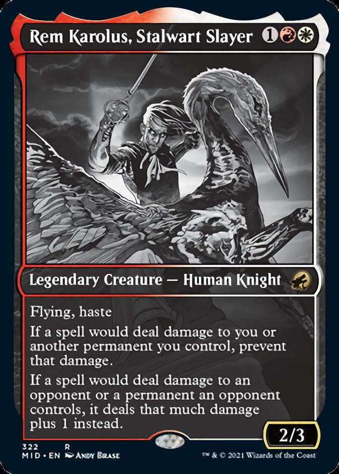 Rem Karolus, Stalwart Slayer (Showcase Eternal Night) [Innistrad: Midnight Hunt] | Jomio and Rueliete's Cards and Comics
