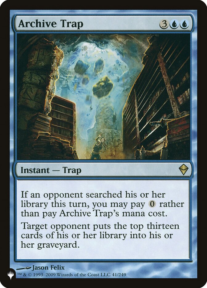 Archive Trap [The List] | Jomio and Rueliete's Cards and Comics