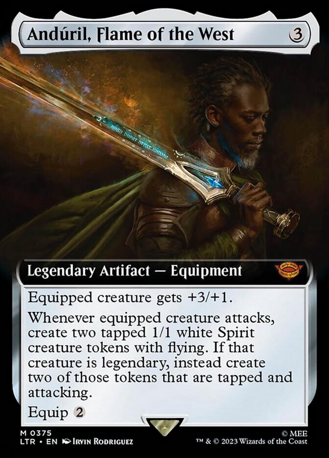 Anduril, Flame of the West (Extended Art) [The Lord of the Rings: Tales of Middle-Earth] | Jomio and Rueliete's Cards and Comics