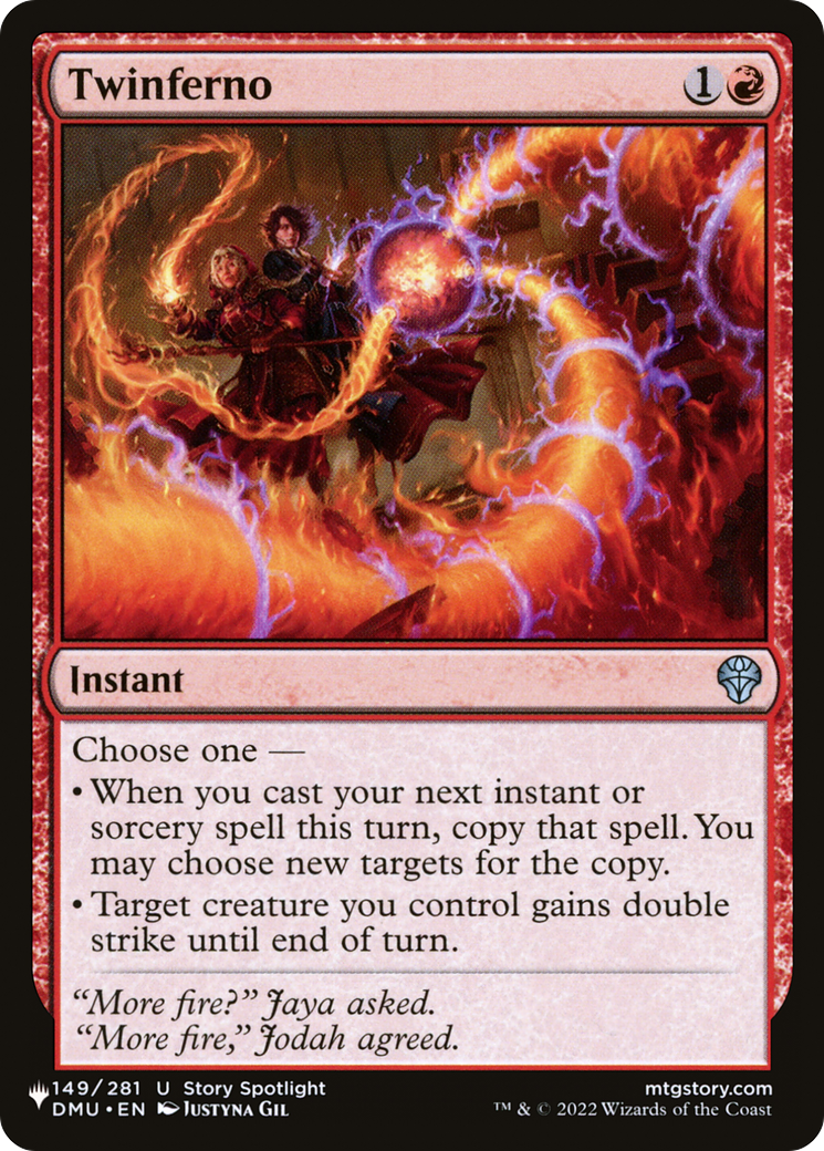 Twinferno [The List] | Jomio and Rueliete's Cards and Comics