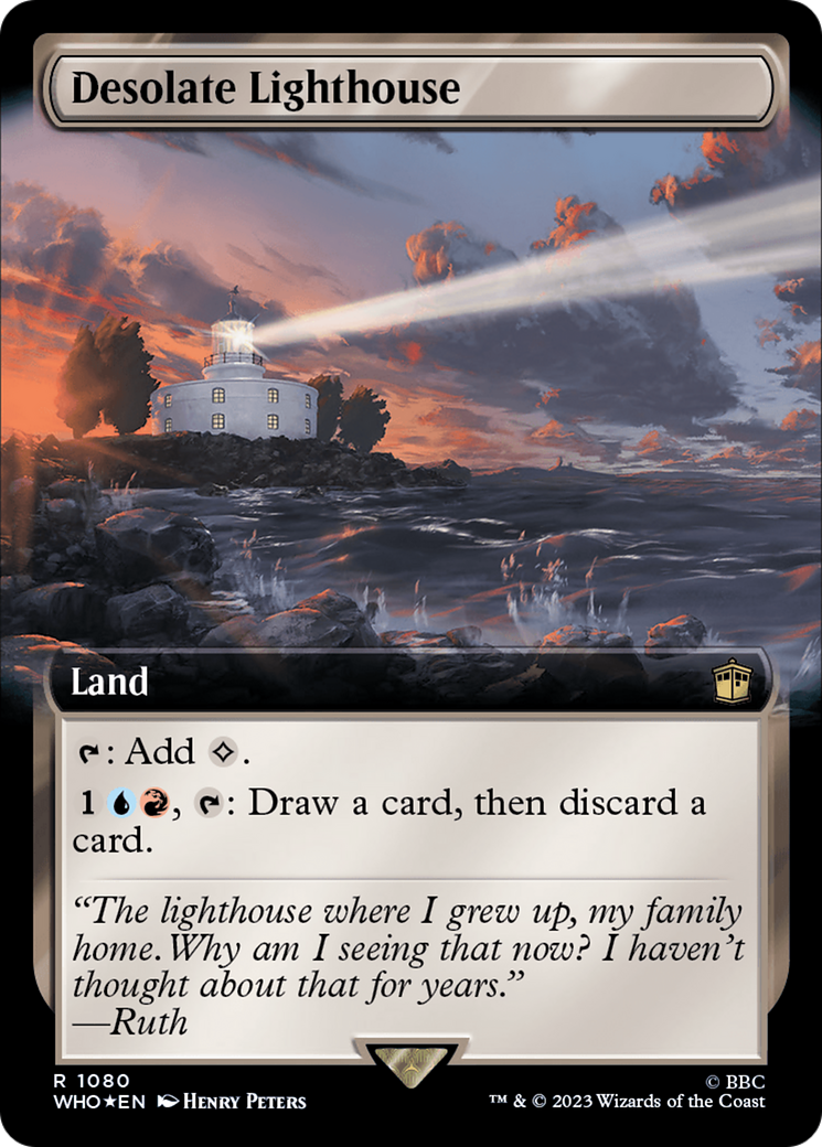 Desolate Lighthouse (Extended Art) (Surge Foil) [Doctor Who] | Jomio and Rueliete's Cards and Comics