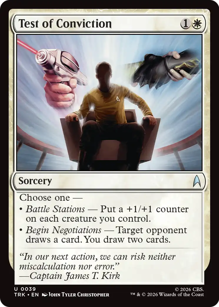 Test of Conviction [Star Trek] | Jomio and Rueliete's Cards and Comics