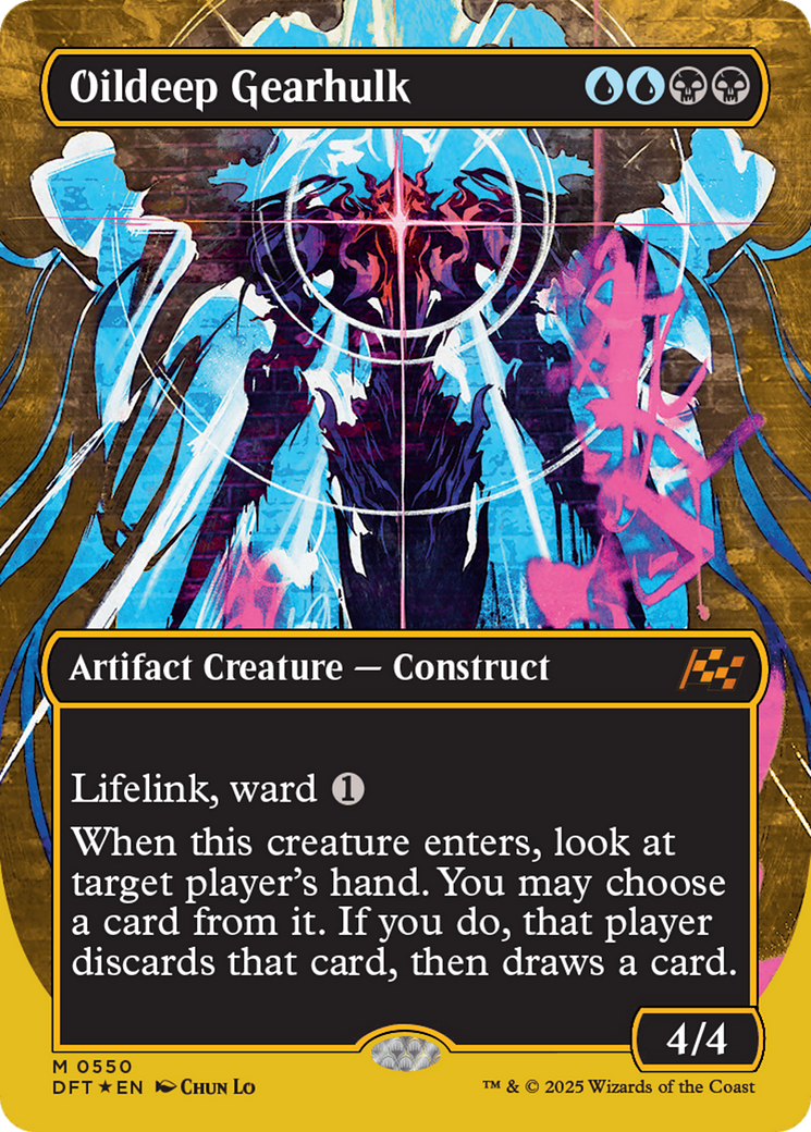 Oildeep Gearhulk (Borderless) (First-Place Foil) [Aetherdrift] | Jomio and Rueliete's Cards and Comics