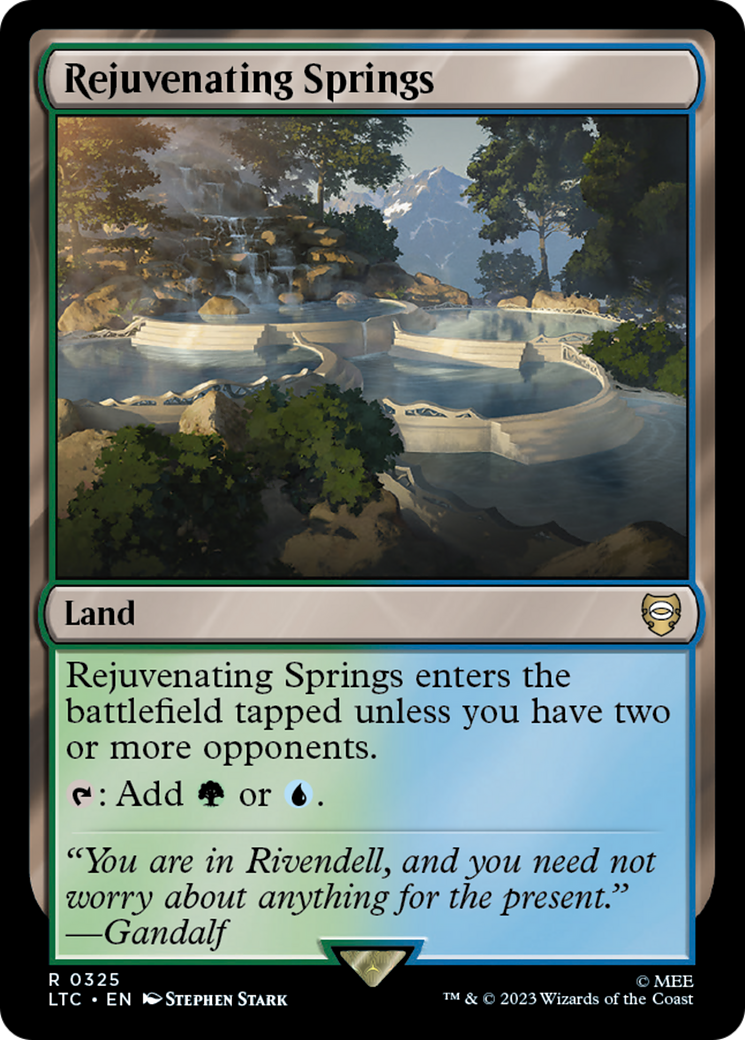 Rejuvenating Springs [The Lord of the Rings: Tales of Middle-Earth Commander] | Jomio and Rueliete's Cards and Comics