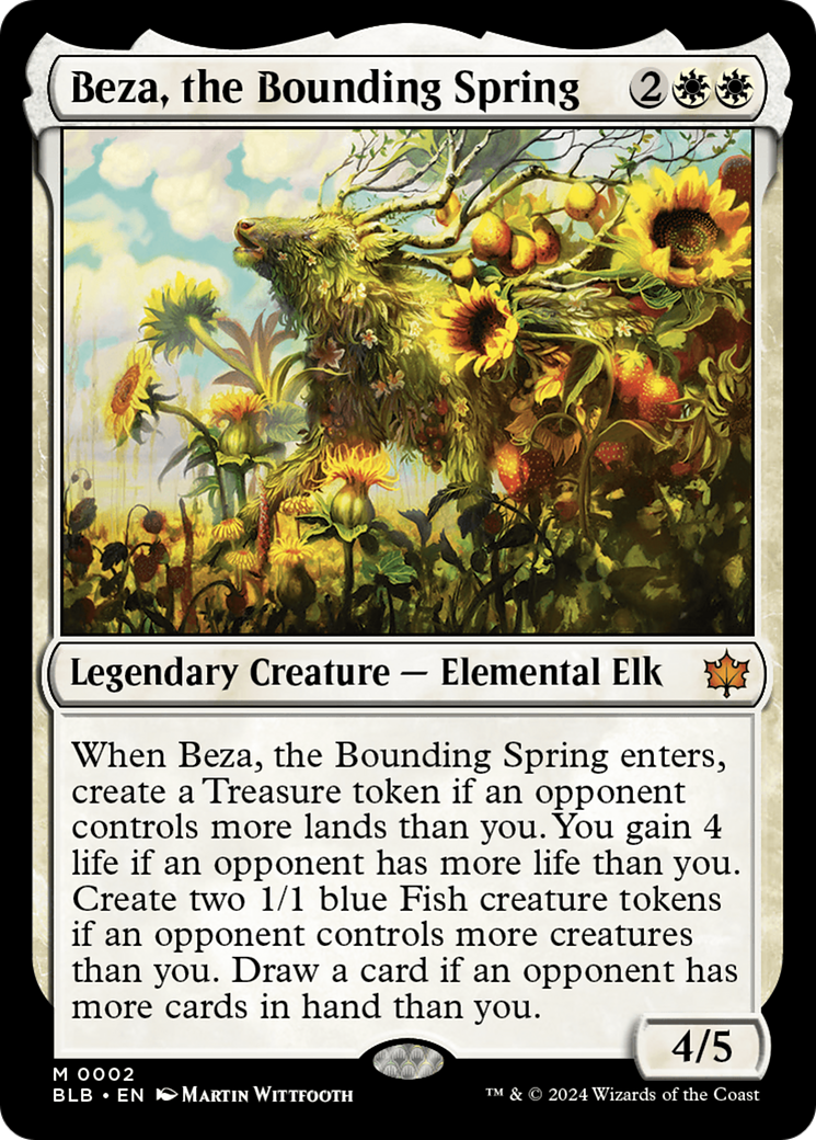 Beza, the Bounding Spring [Bloomburrow] | Jomio and Rueliete's Cards and Comics