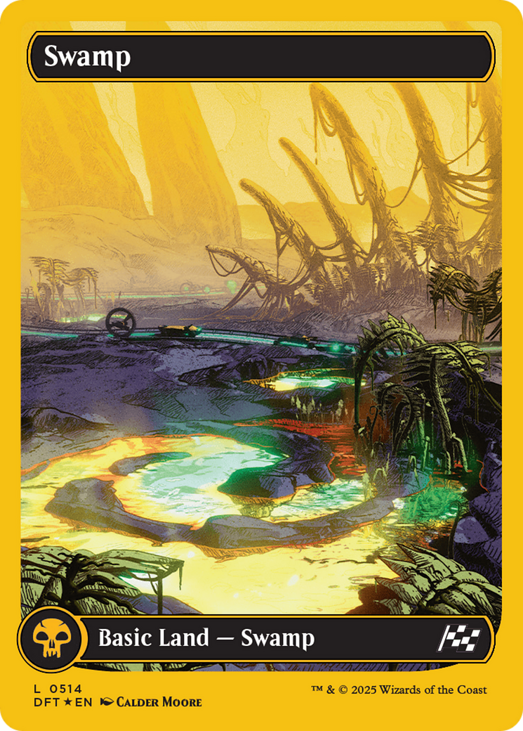 Swamp (0514) (First-Place Foil) [Aetherdrift] | Jomio and Rueliete's Cards and Comics