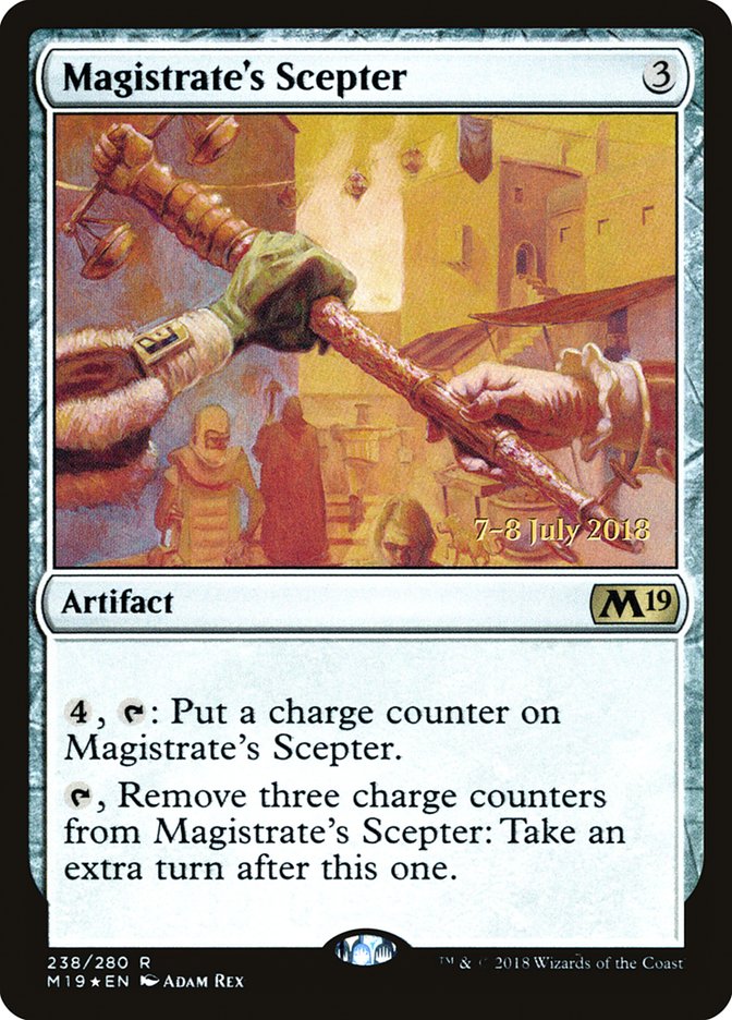Magistrate's Scepter [Core Set 2019 Prerelease Promos] | Jomio and Rueliete's Cards and Comics