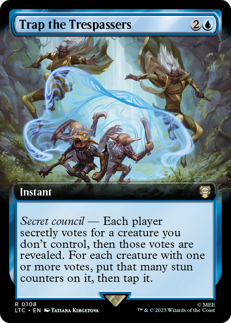 Trap the Trespassers (Extended Art) [The Lord of the Rings: Tales of Middle-Earth Commander] | Jomio and Rueliete's Cards and Comics