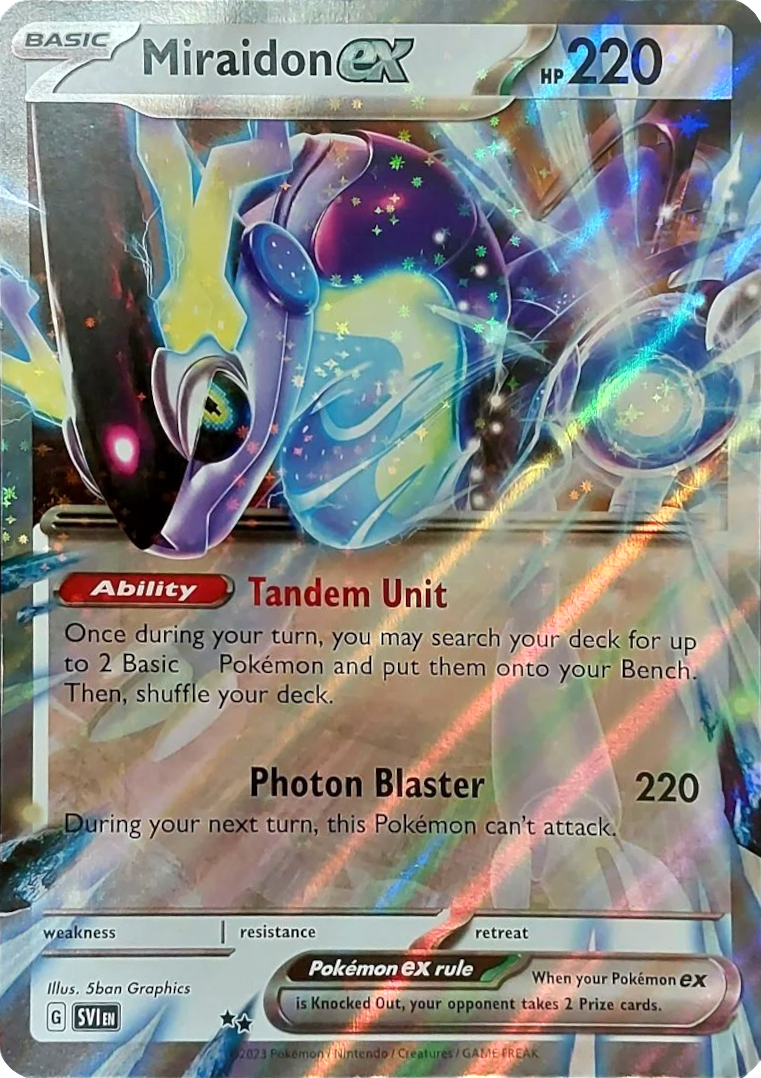 Miraidon ex (Unnumbered) (Jumbo Card) [Scarlet & Violet: Base Set] | Jomio and Rueliete's Cards and Comics