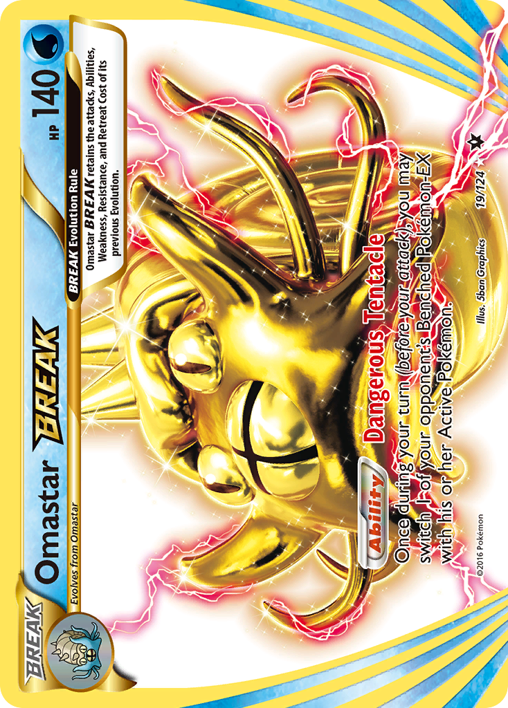 Omastar BREAK (19/124) [XY: Fates Collide] | Jomio and Rueliete's Cards and Comics