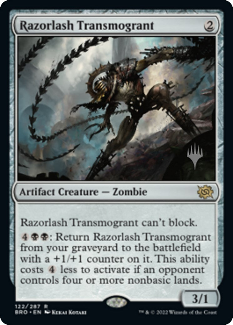 Razorlash Transmogrant (Promo Pack) [The Brothers' War Promos] | Jomio and Rueliete's Cards and Comics