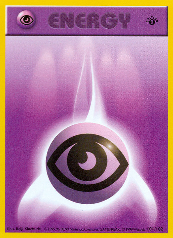 Psychic Energy (101/102) (Shadowless) [Base Set 1st Edition] | Jomio and Rueliete's Cards and Comics