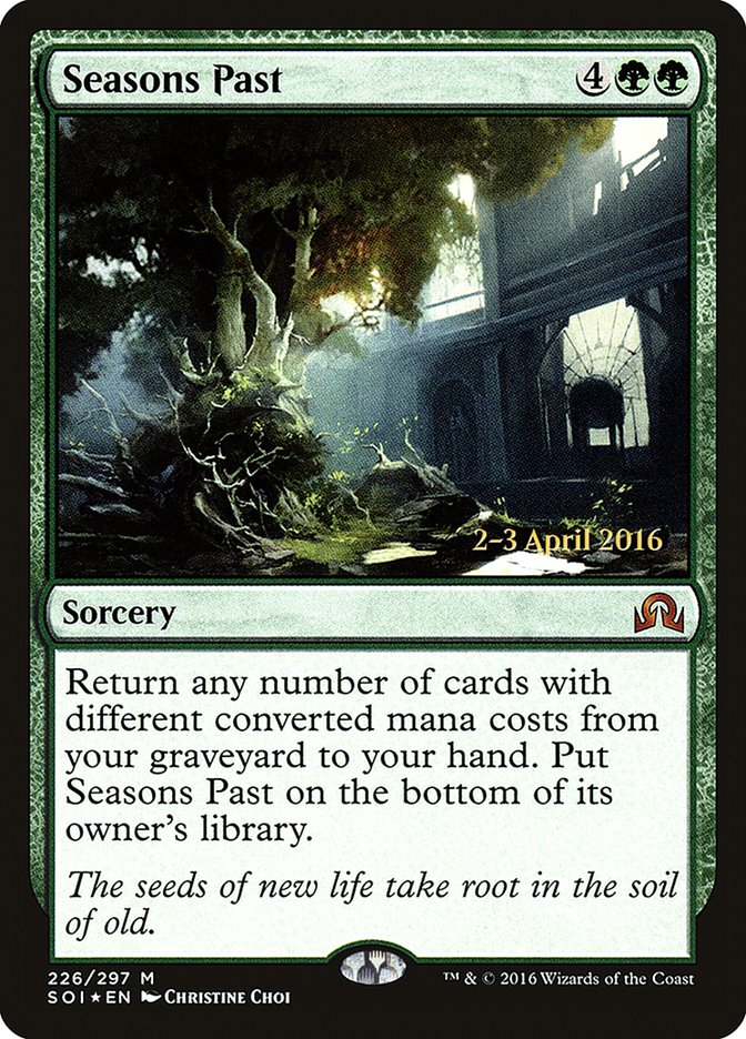 Seasons Past [Shadows over Innistrad Prerelease Promos] | Jomio and Rueliete's Cards and Comics