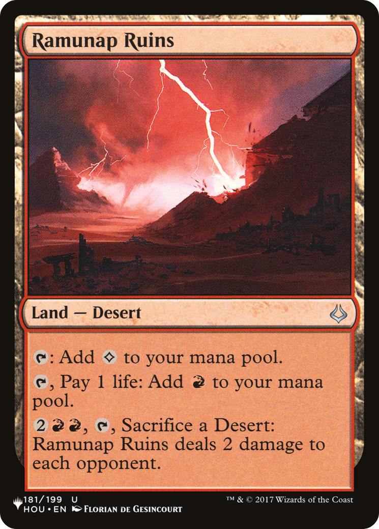 Ramunap Ruins [The List] | Jomio and Rueliete's Cards and Comics