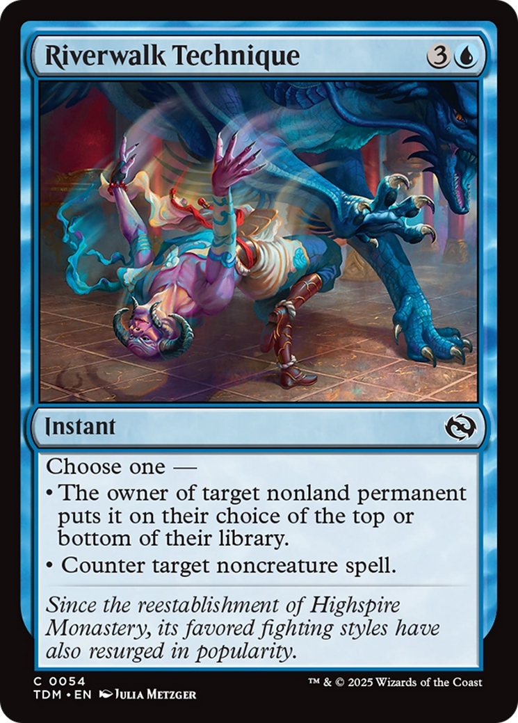 Riverwalk Technique [Tarkir: Dragonstorm] | Jomio and Rueliete's Cards and Comics