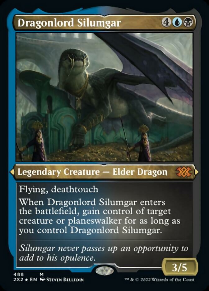 Dragonlord Silumgar (Foil Etched) [Double Masters 2022] | Jomio and Rueliete's Cards and Comics