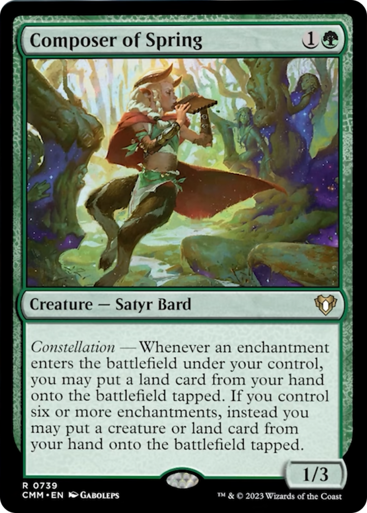 Composer of Spring [Commander Masters] | Jomio and Rueliete's Cards and Comics
