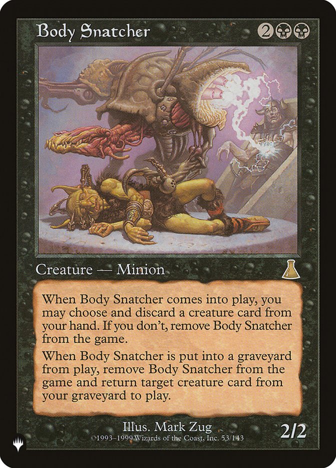 Body Snatcher [The List] | Jomio and Rueliete's Cards and Comics