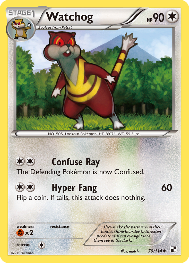 Watchog (79/114) [Black & White: Base Set] | Jomio and Rueliete's Cards and Comics