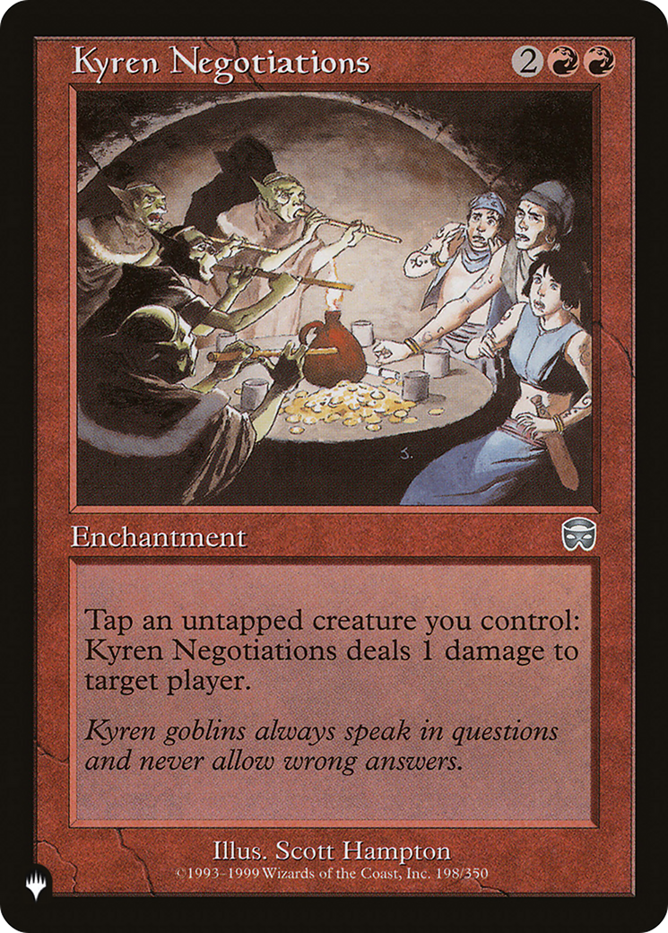 Kyren Negotiations [The List] | Jomio and Rueliete's Cards and Comics