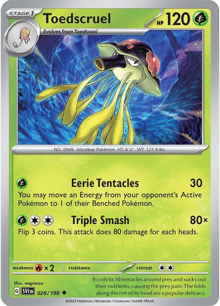 Toedscruel (026/198) [Scarlet & Violet: Base Set] | Jomio and Rueliete's Cards and Comics