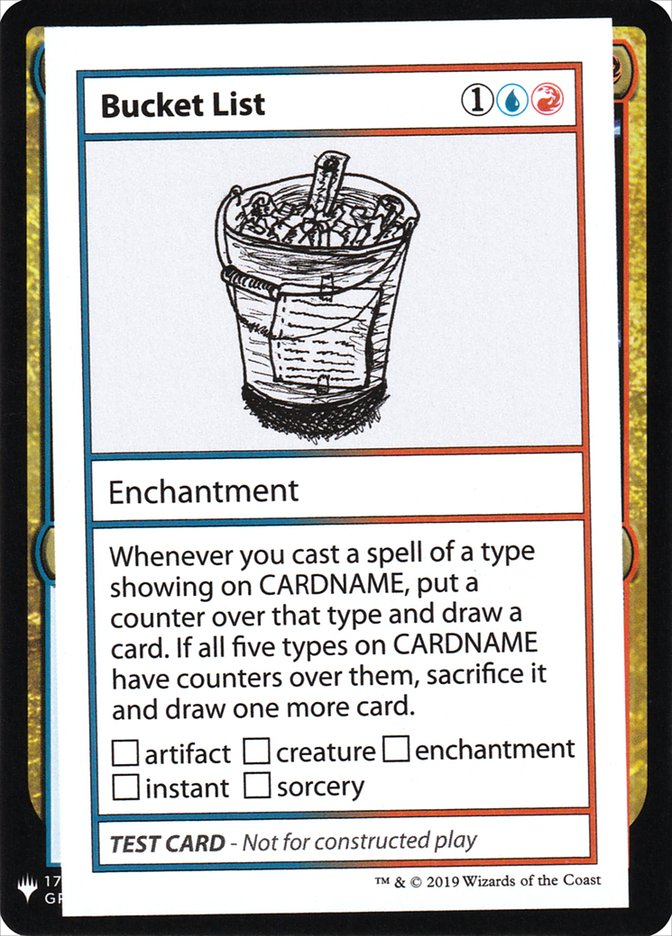 Bucket List [Mystery Booster Playtest Cards] | Jomio and Rueliete's Cards and Comics