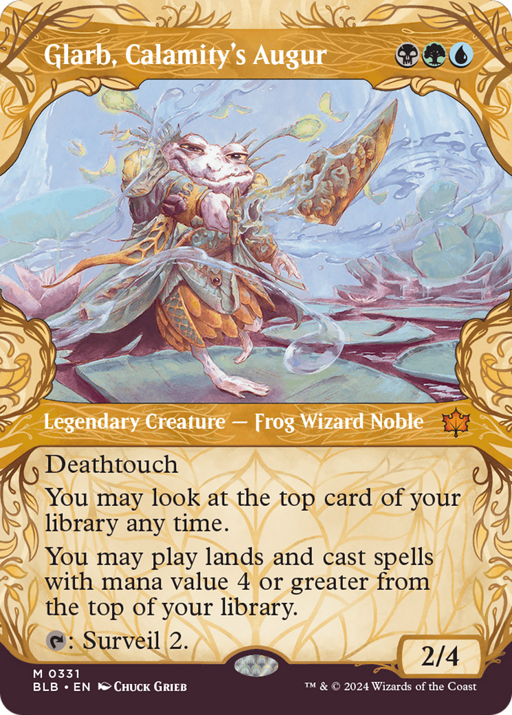 Glarb, Calamity's Augur (Showcase) [Bloomburrow] | Jomio and Rueliete's Cards and Comics