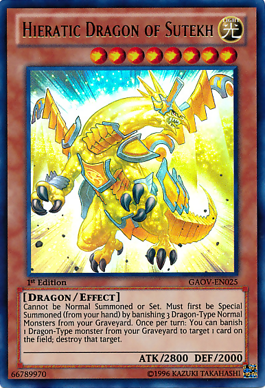 Hieratic Dragon of Sutekh [GAOV-EN025] Ultra Rare | Jomio and Rueliete's Cards and Comics