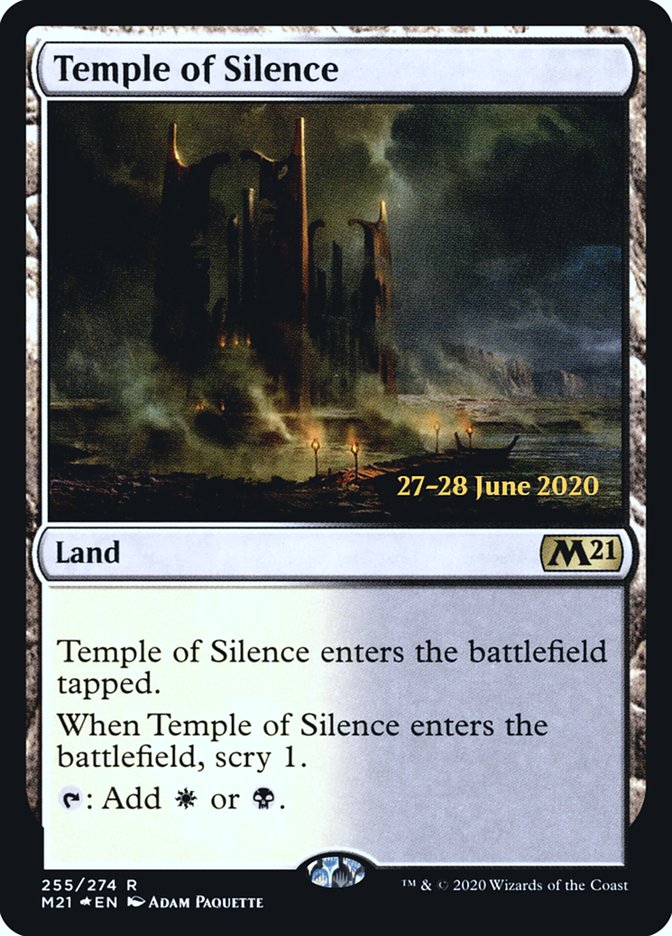 Temple of Silence [Core Set 2021 Prerelease Promos] | Jomio and Rueliete's Cards and Comics