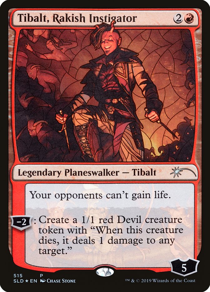 Tibalt, Rakish Instigator (Stained Glass) [Secret Lair Drop Promos] | Jomio and Rueliete's Cards and Comics