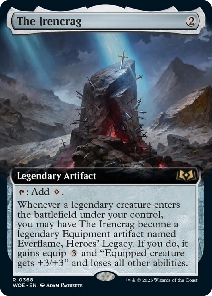 The Irencrag (Extended Art) [Wilds of Eldraine] | Jomio and Rueliete's Cards and Comics