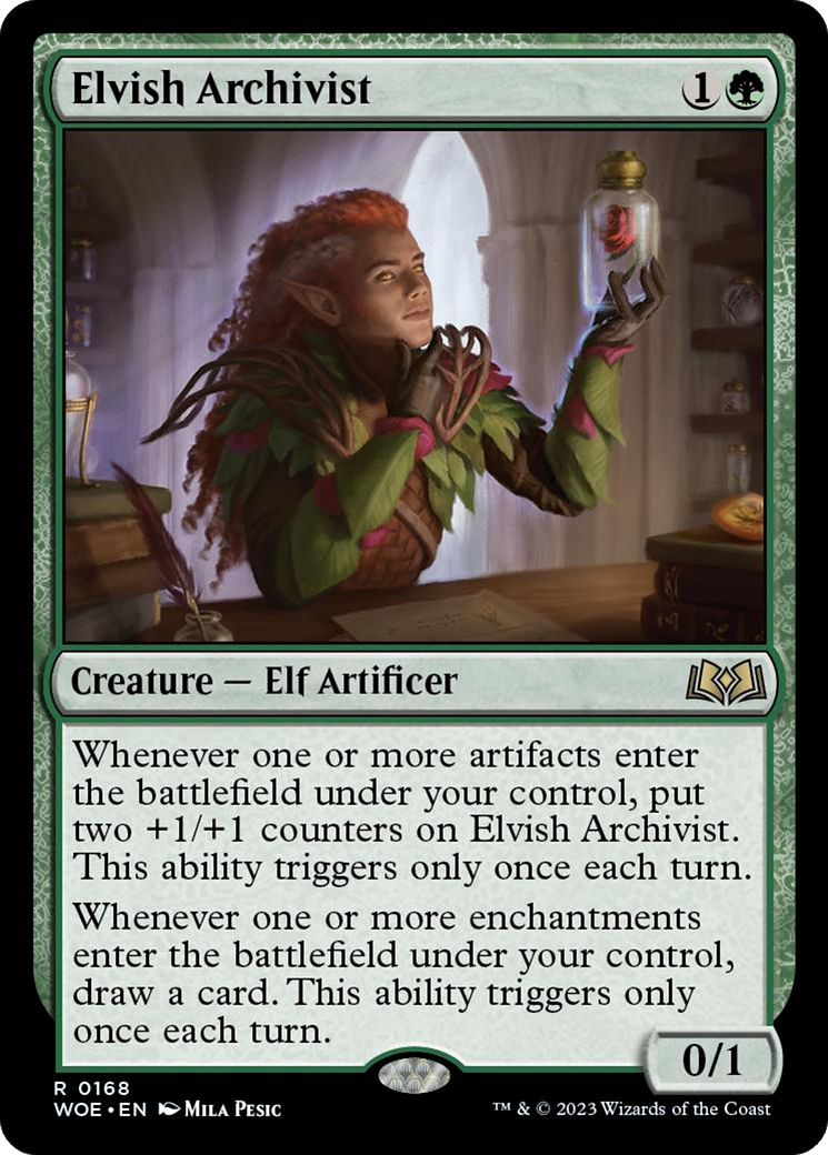 Elvish Archivist [Wilds of Eldraine] | Jomio and Rueliete's Cards and Comics