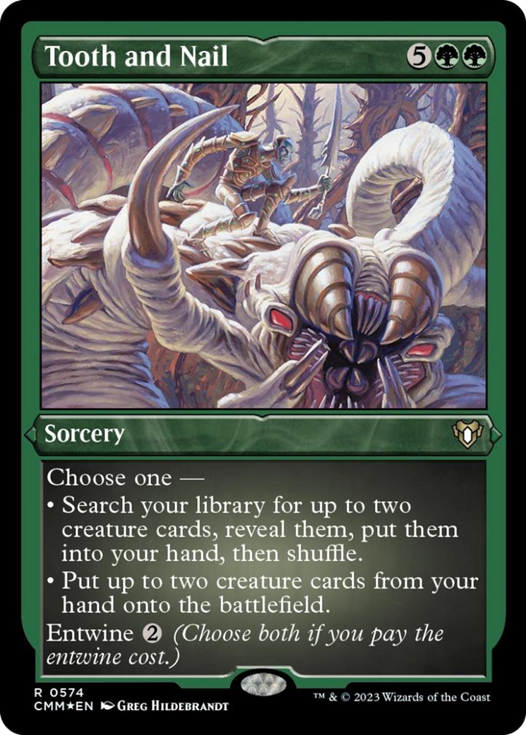 Tooth and Nail (Foil Etched) [Commander Masters] | Jomio and Rueliete's Cards and Comics