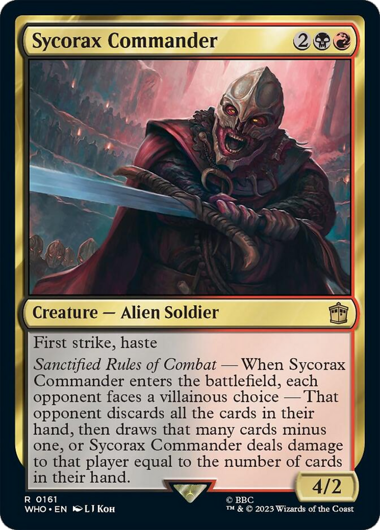 Sycorax Commander [Doctor Who] | Jomio and Rueliete's Cards and Comics