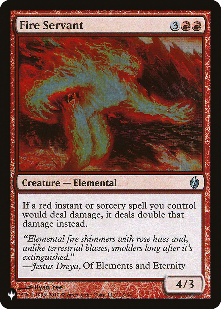 Fire Servant [The List] | Jomio and Rueliete's Cards and Comics