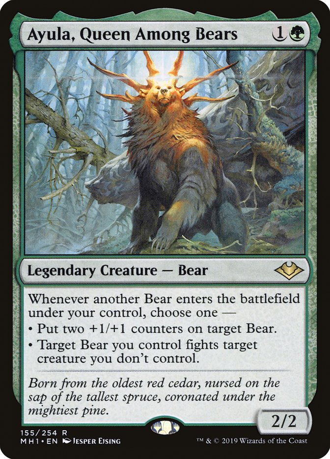 Ayula, Queen Among Bears [Modern Horizons] | Jomio and Rueliete's Cards and Comics