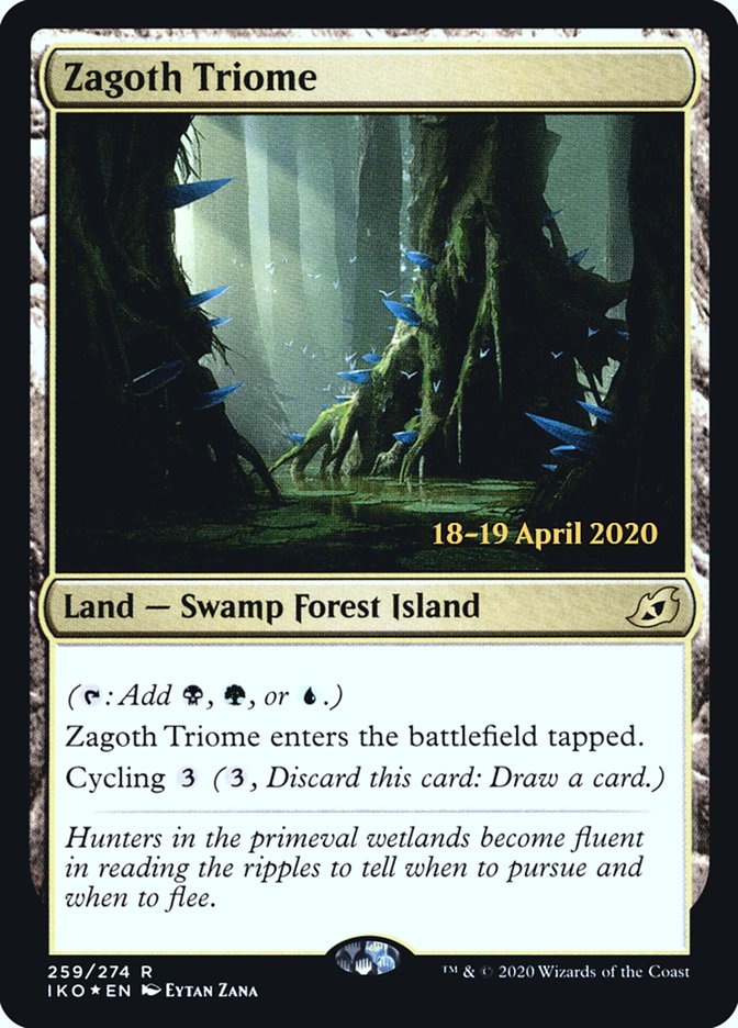 Zagoth Triome [Ikoria: Lair of Behemoths Prerelease Promos] | Jomio and Rueliete's Cards and Comics