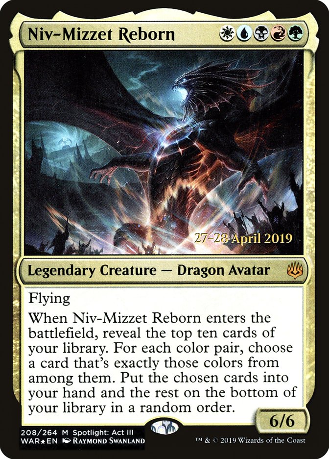 Niv-Mizzet Reborn [War of the Spark Prerelease Promos] | Jomio and Rueliete's Cards and Comics