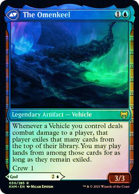Cosima, God of the Voyage // The Omenkeel [Kaldheim Prerelease Promos] | Jomio and Rueliete's Cards and Comics