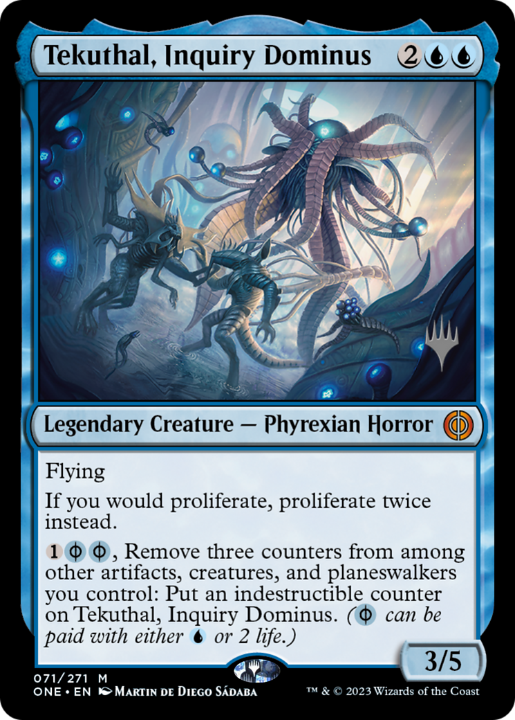 Tekuthal, Inquiry Dominus (Promo Pack) [Phyrexia: All Will Be One Promos] | Jomio and Rueliete's Cards and Comics